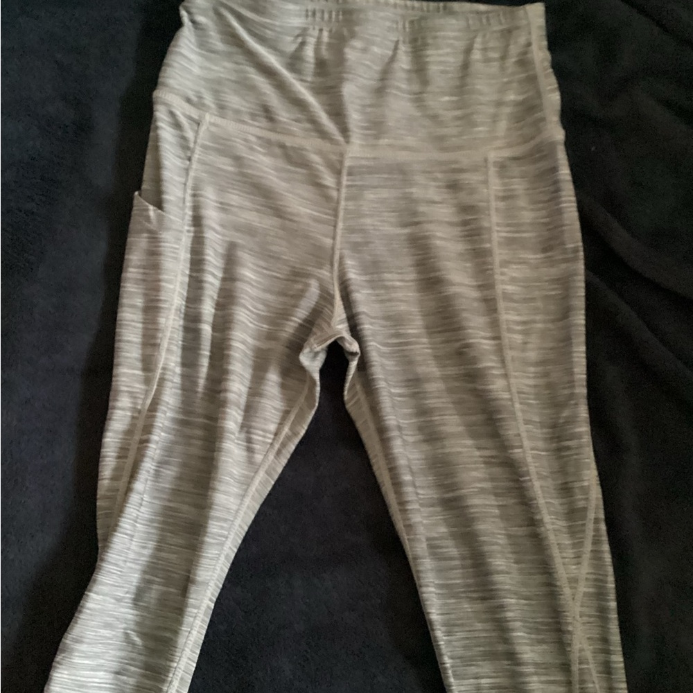 Amazon Gray Leggings High Waist Stretch